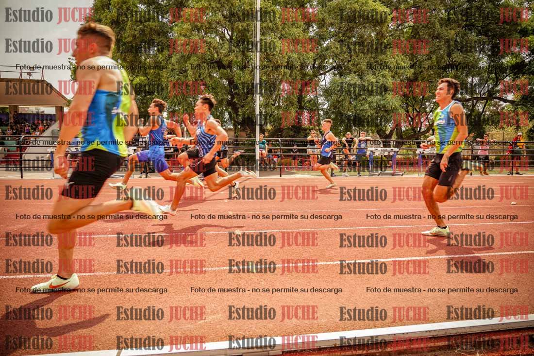 Fotos de los 100 m llanos de varones