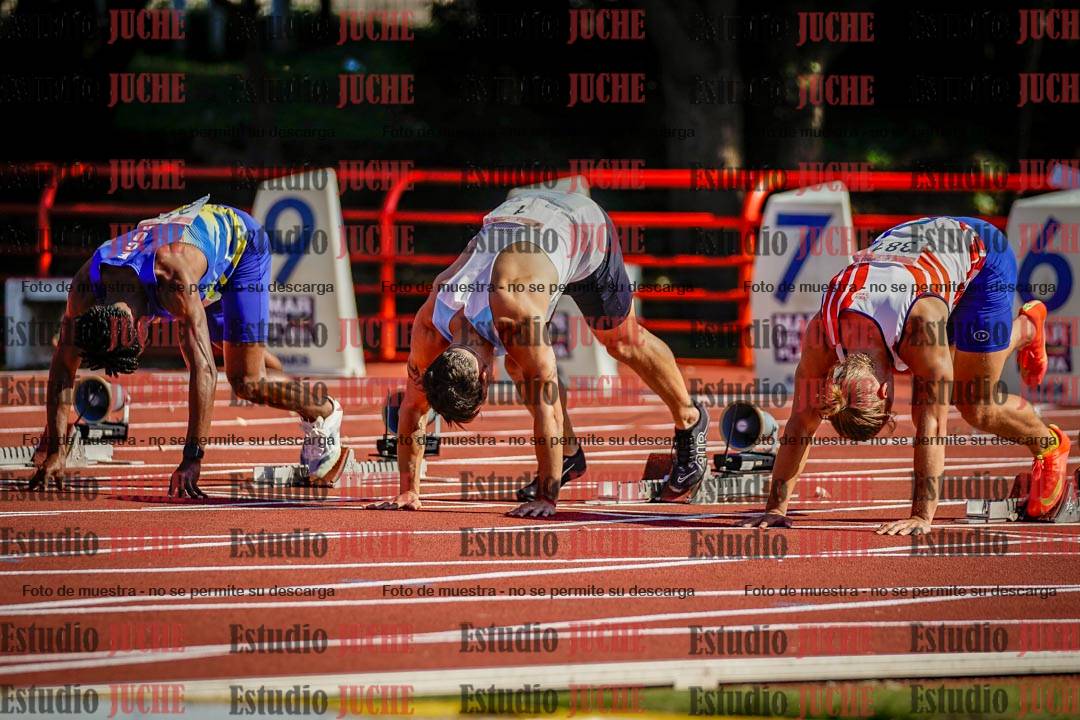 Fotos de los 100 m de varones