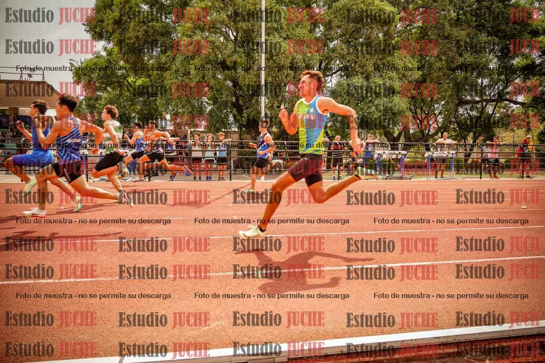 Fotos de los 100 m llanos de varones