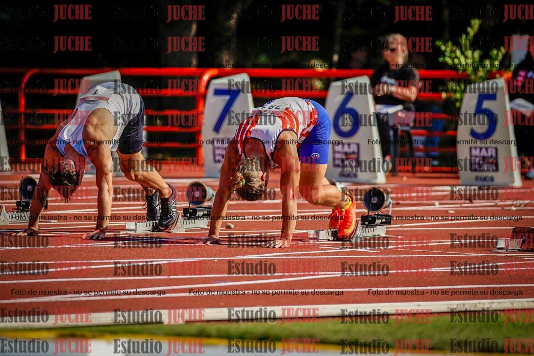 Fotos de los 100 m de varones
