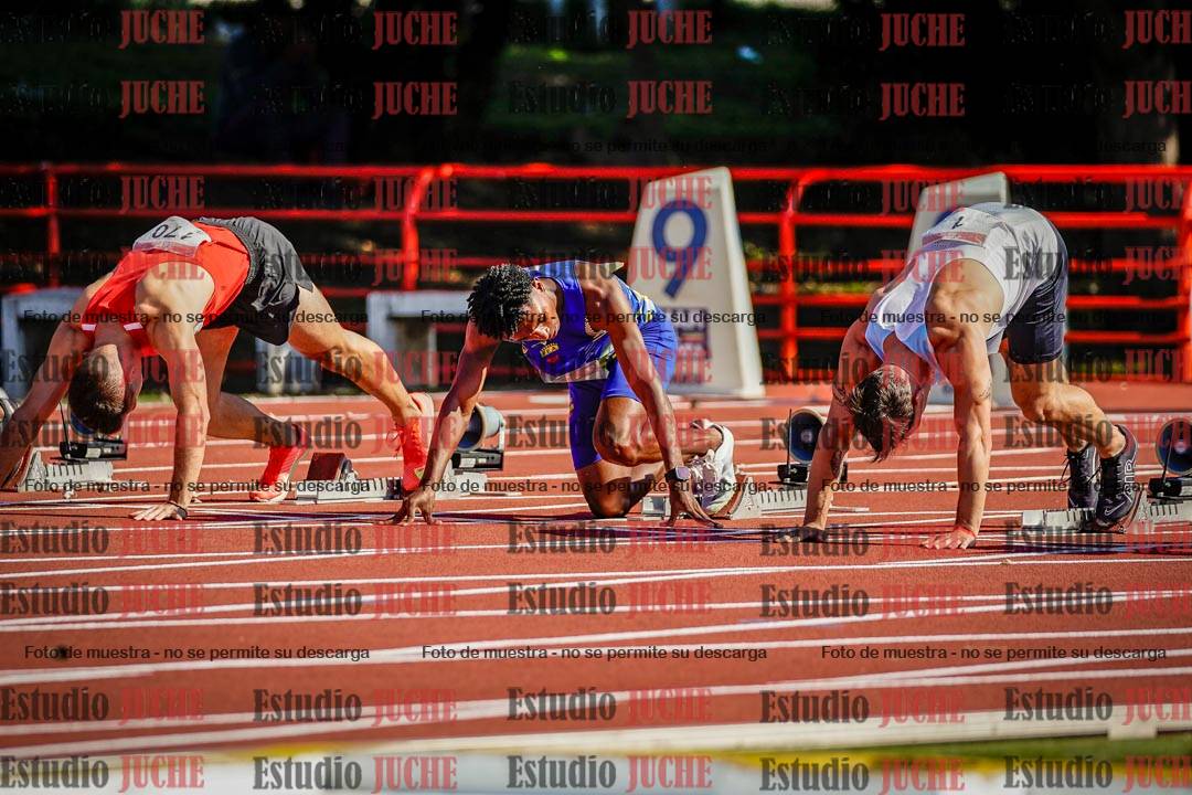Fotos de los 100 m de varones