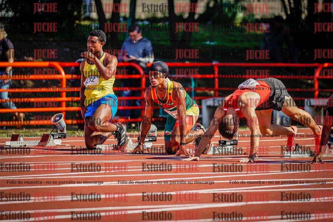 Fotos de los 100 m de varones