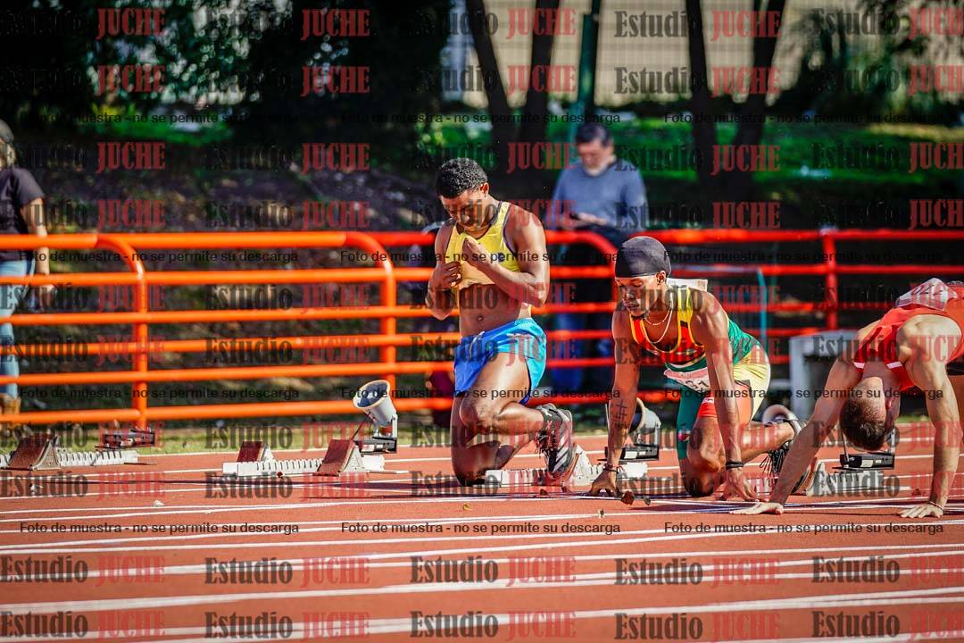 Fotos de los 100 m de varones