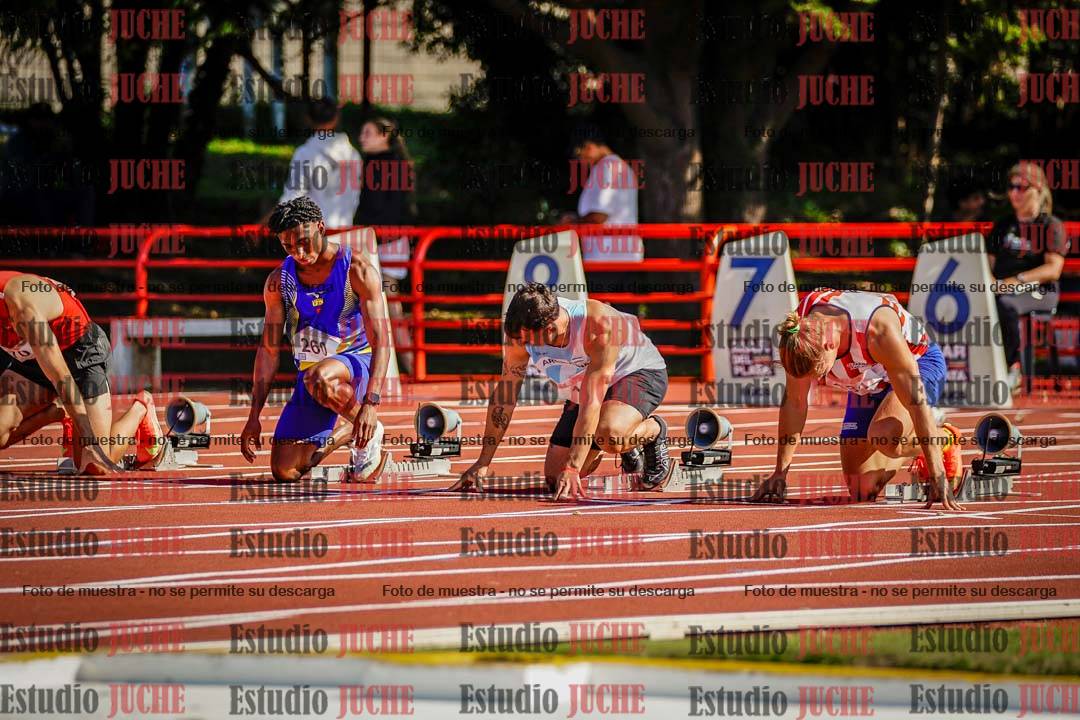 Fotos de los 100 m de varones