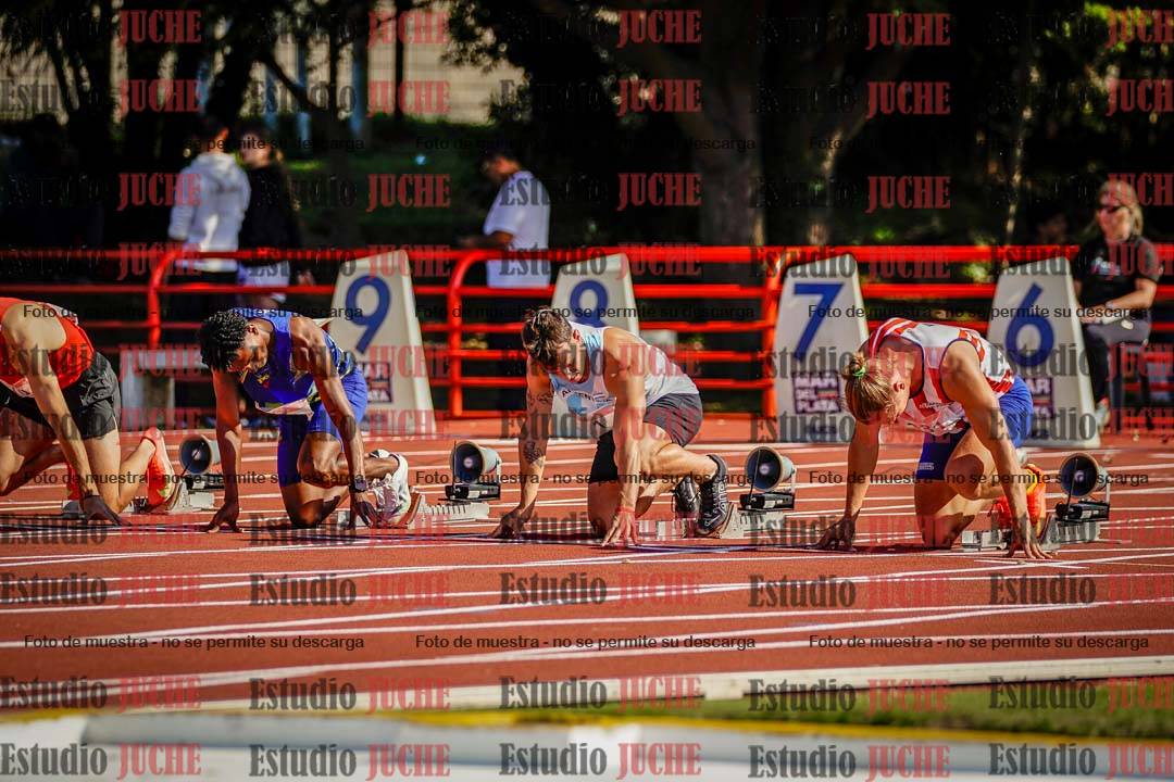 Fotos de los 100 m de varones