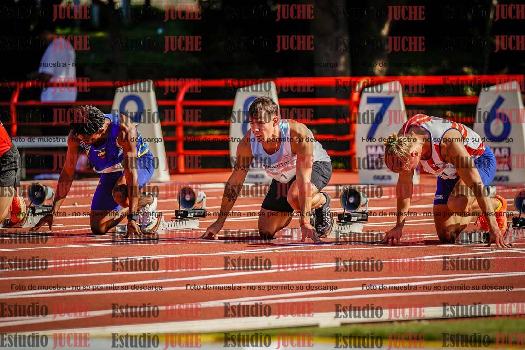 Fotos de los 100 m de varones