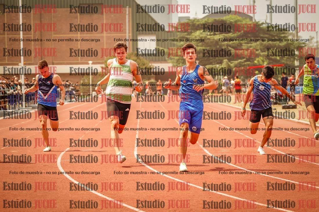 Fotos de los 100 m llanos de varones