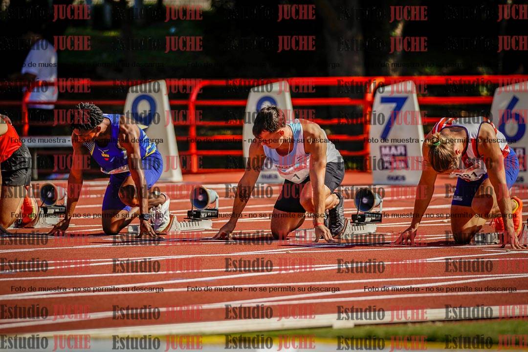 Fotos de los 100 m de varones