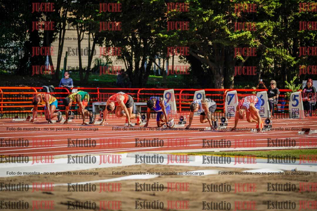 Fotos de los 100 m de varones