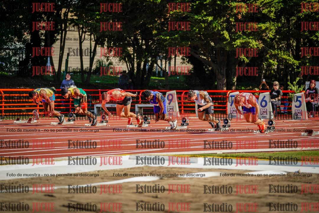 Fotos de los 100 m de varones