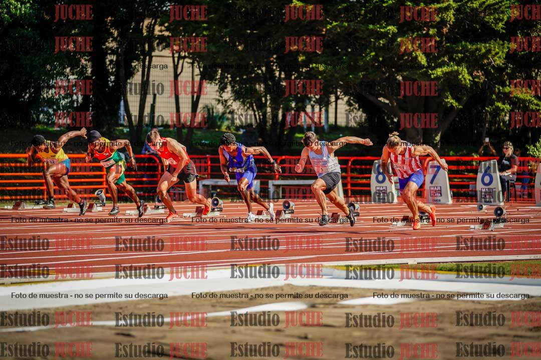 Fotos de los 100 m de varones