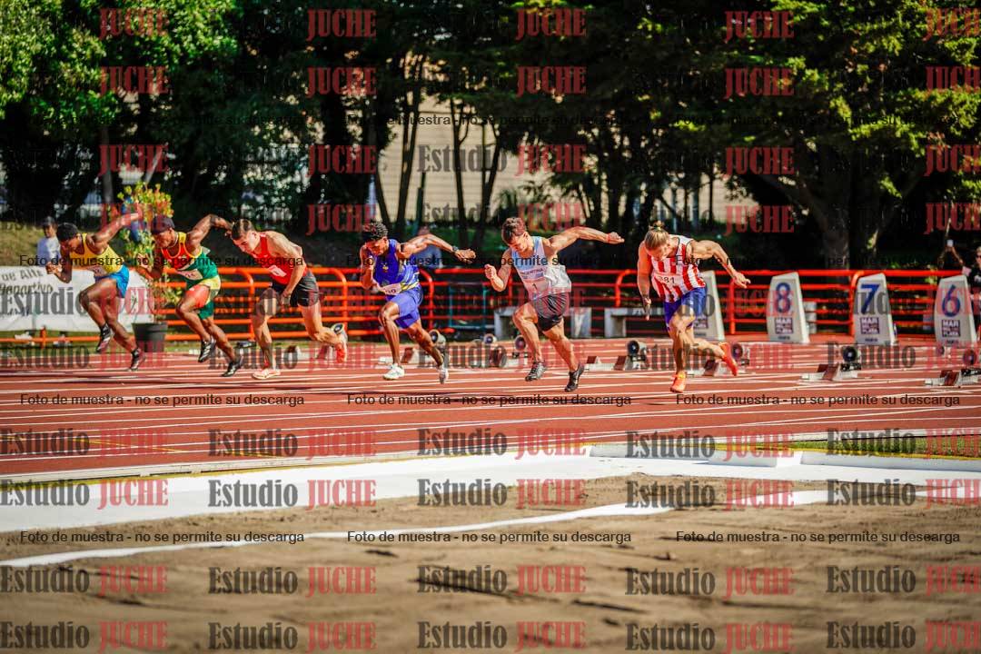 Fotos de los 100 m de varones
