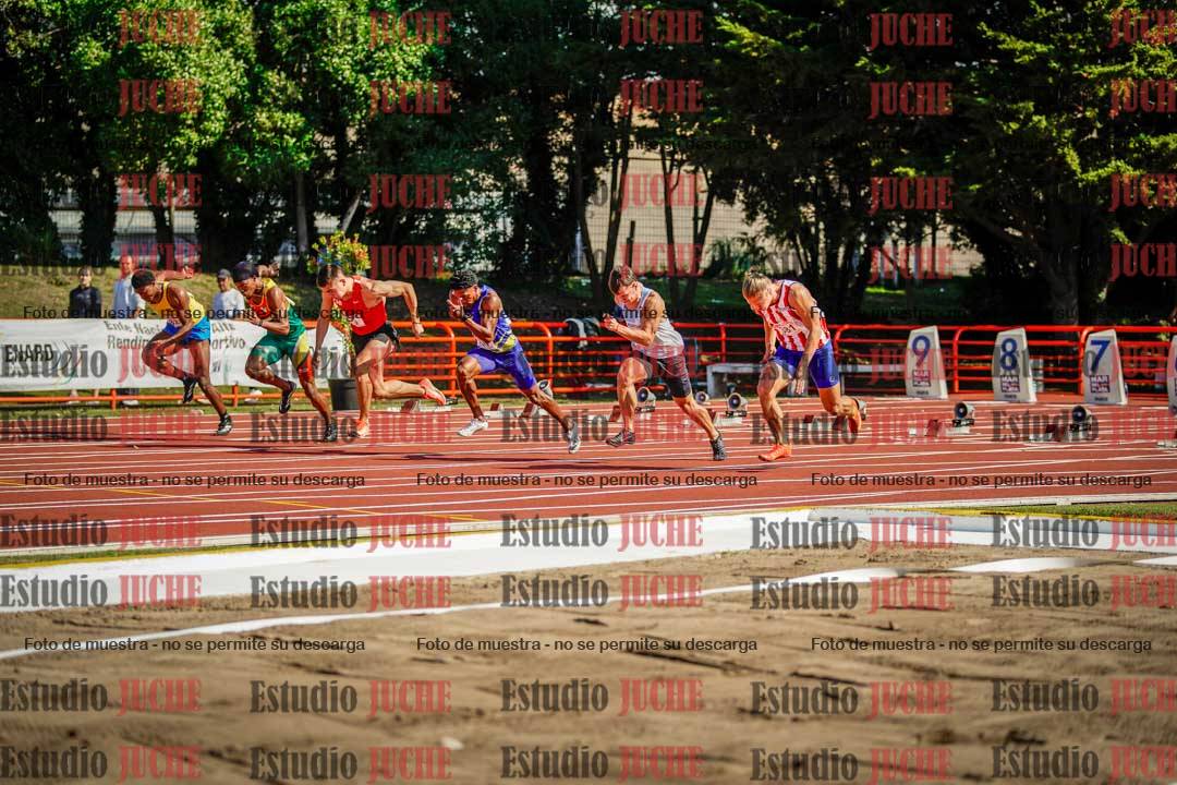 Fotos de los 100 m de varones