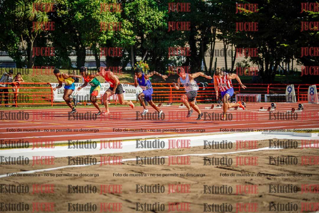 Fotos de los 100 m de varones