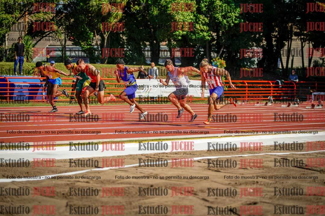 Fotos de los 100 m de varones