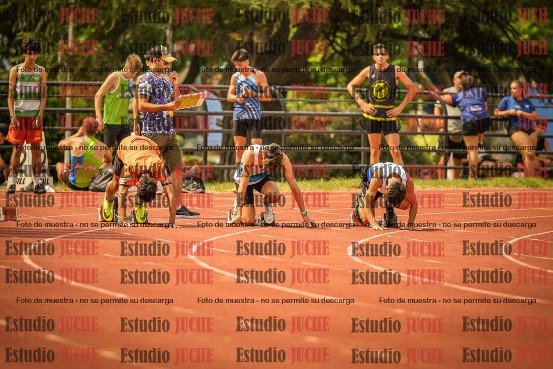 Fotos de los 100 m llanos de varones
