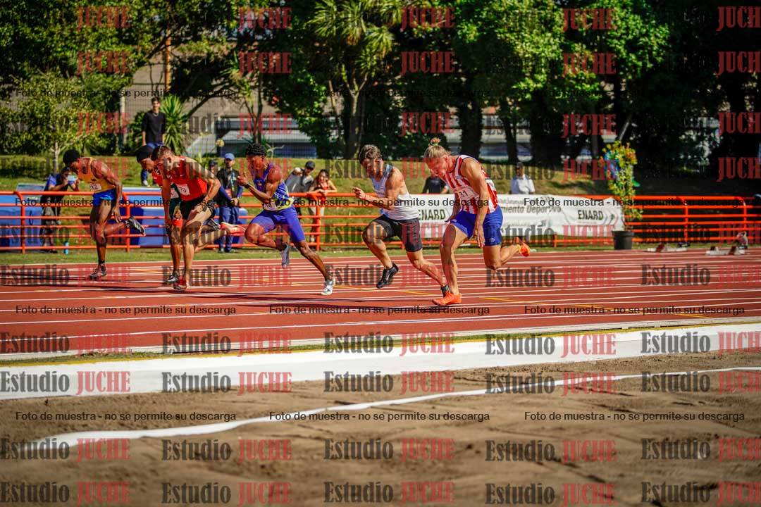 Fotos de los 100 m de varones