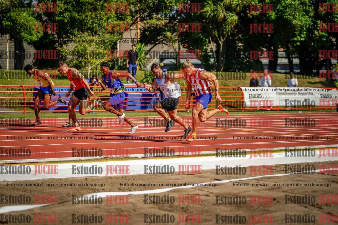 Fotos de los 100 m de varones
