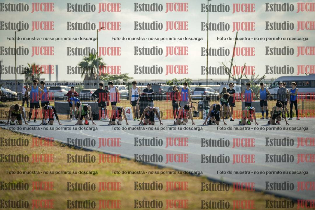 Fotos de los 100 m llanos de varones