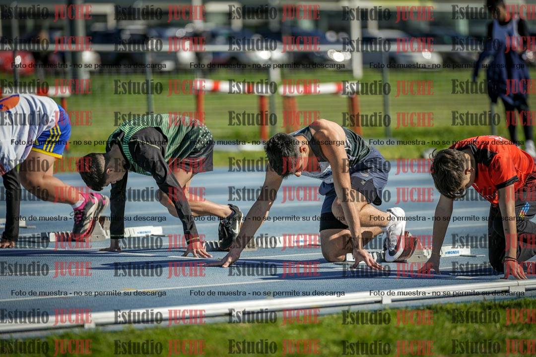 Fotos de los 80 m llanos de varones - U14