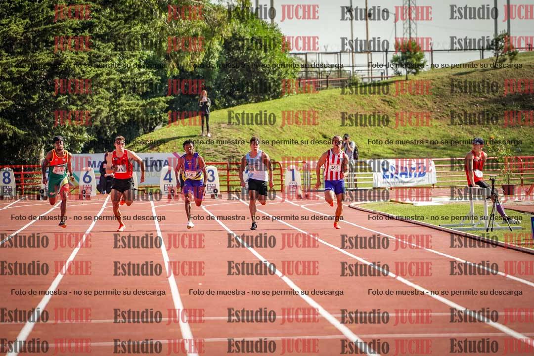 Fotos de los 100 m de varones