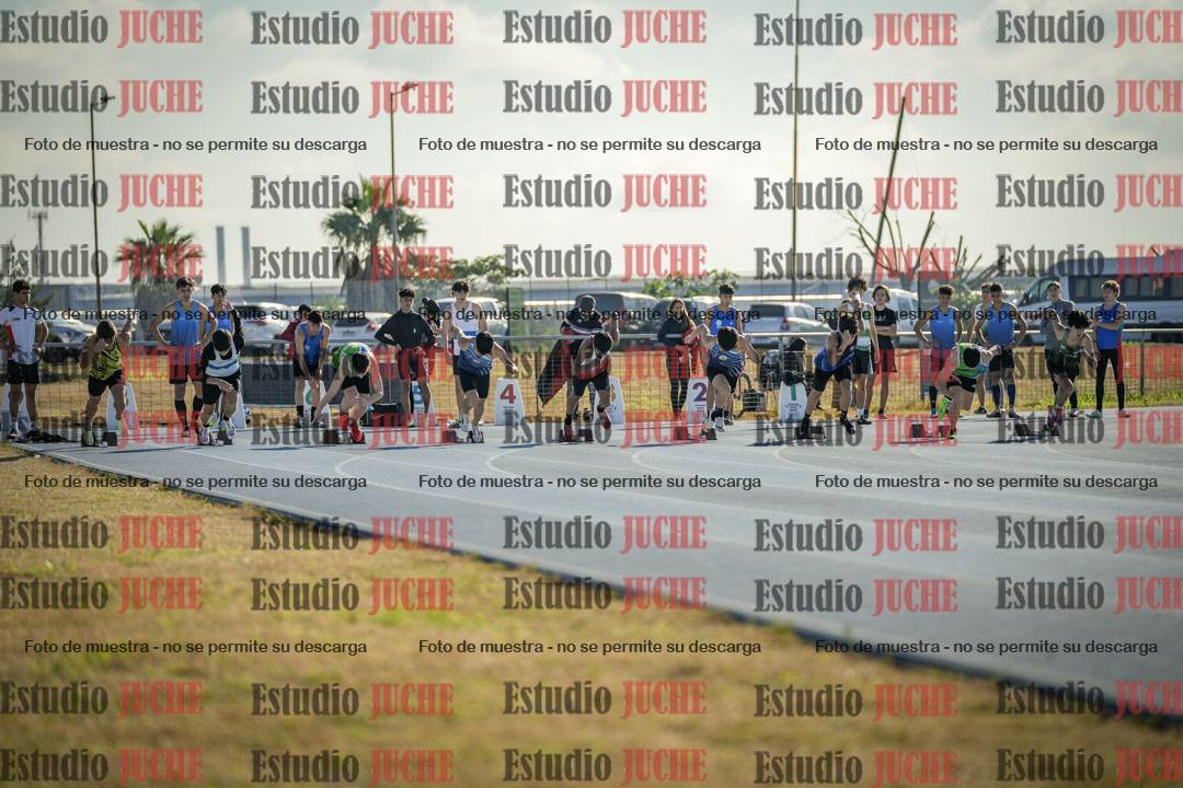 Fotos de los 100 m llanos de varones