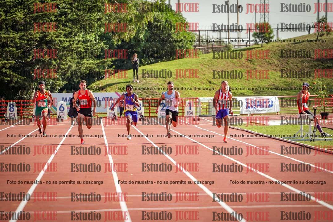 Fotos de los 100 m de varones