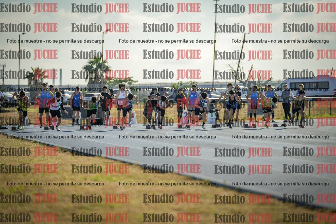 Fotos de los 100 m llanos de varones
