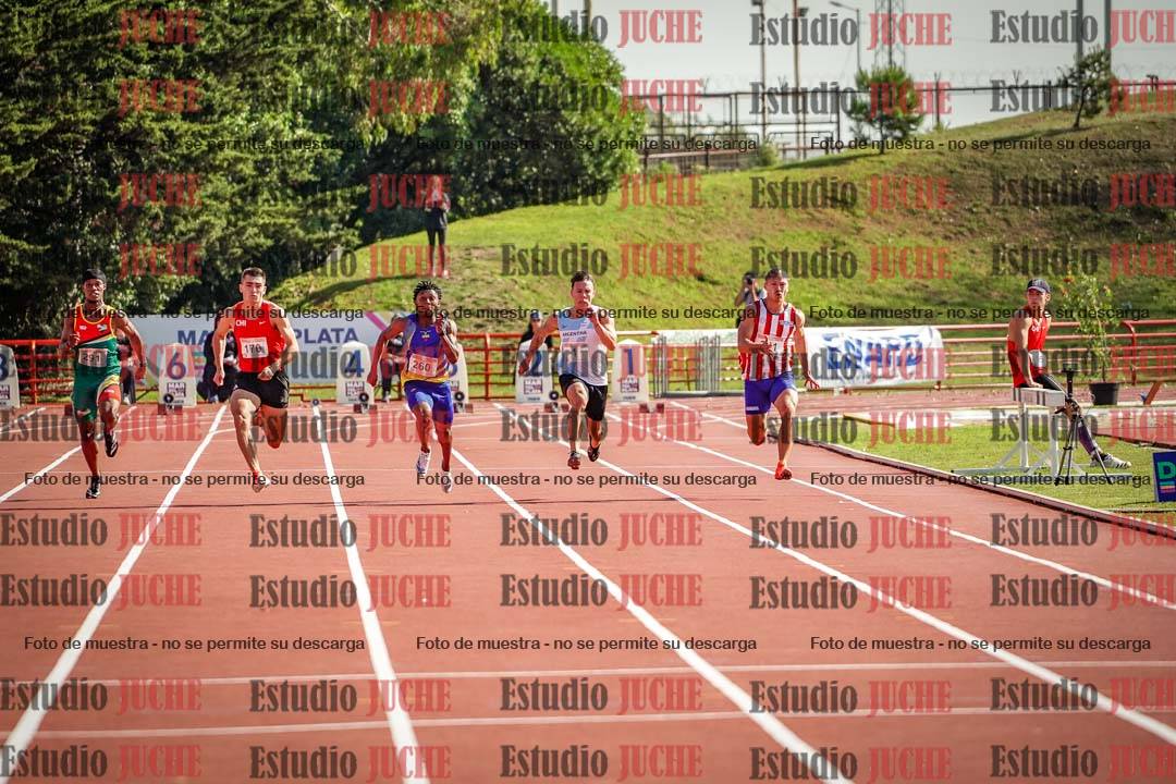 Fotos de los 100 m de varones