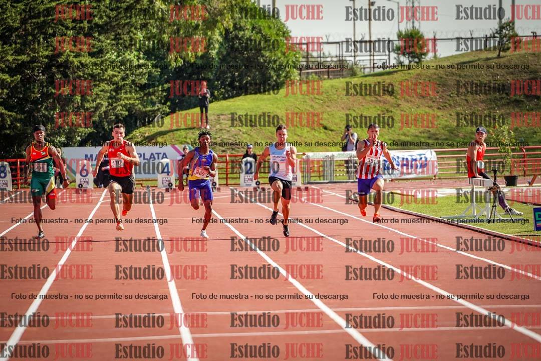 Fotos de los 100 m de varones
