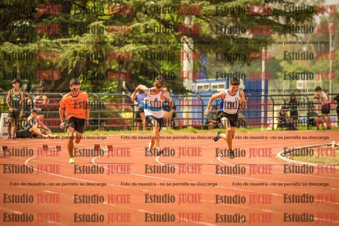 Fotos de los 100 m llanos de varones