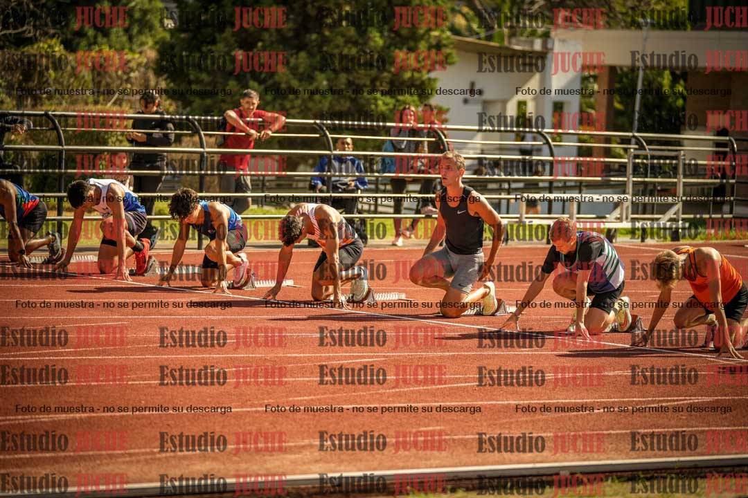 Fotos de los 100 m llanos de varones