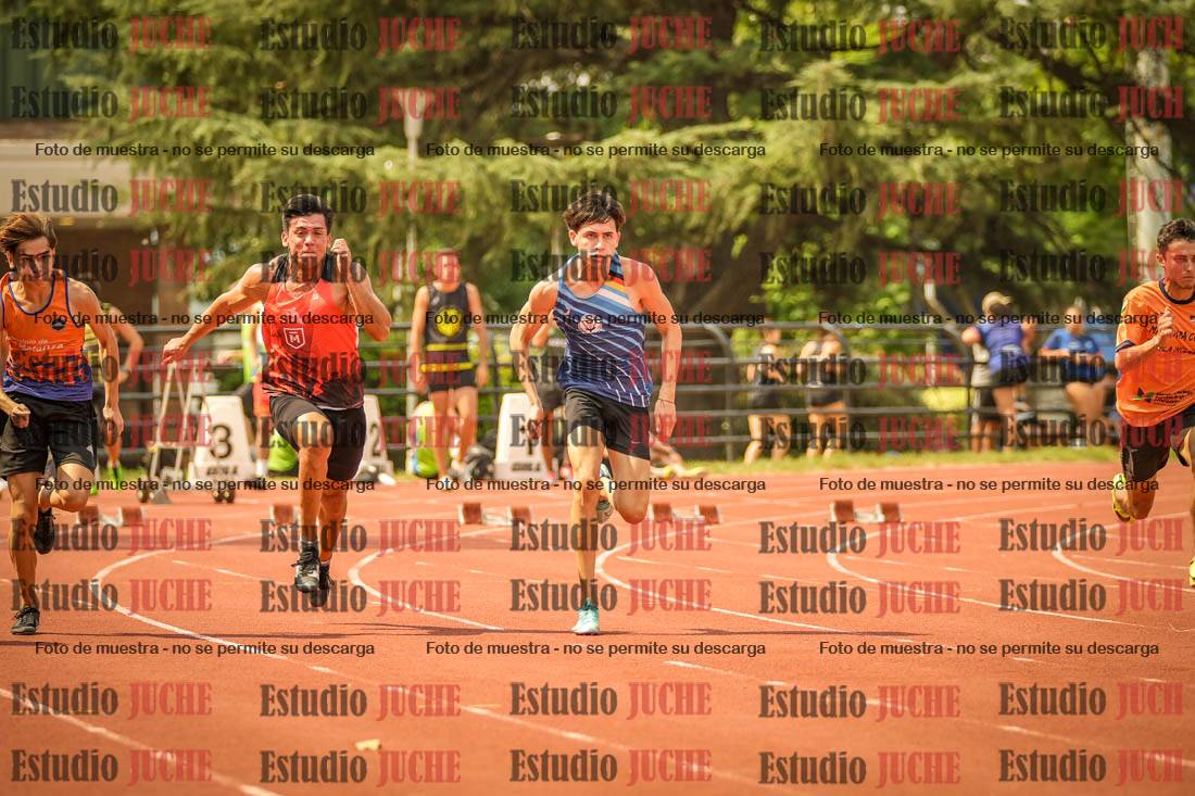 Fotos de los 100 m llanos de varones