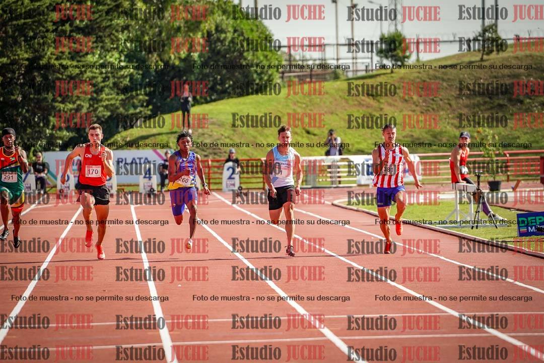 Fotos de los 100 m de varones