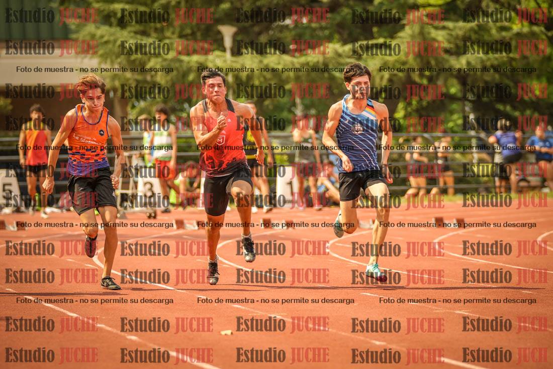 Fotos de los 100 m llanos de varones