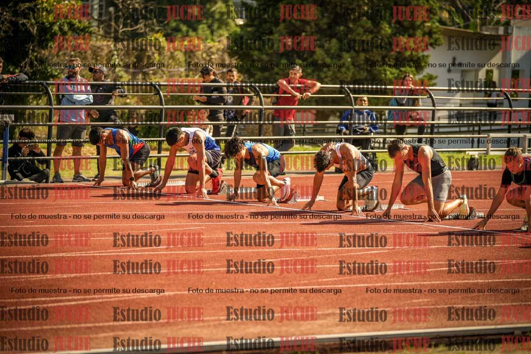 Fotos de los 100 m llanos de varones