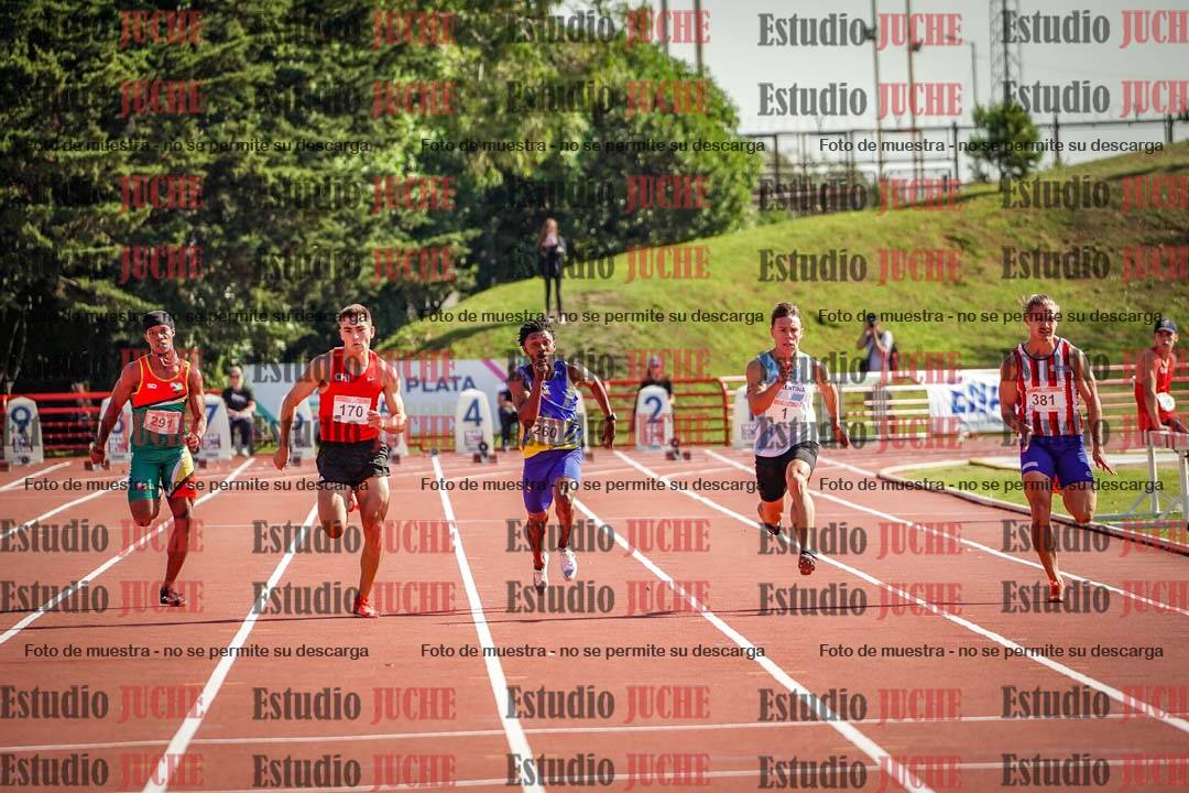 Fotos de los 100 m de varones