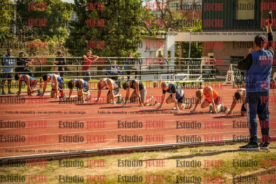 Fotos de los 100 m llanos de varones