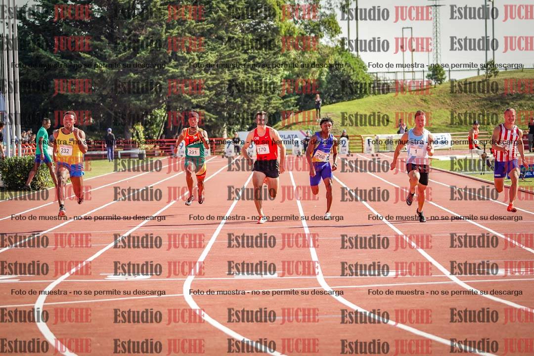 Fotos de los 100 m de varones