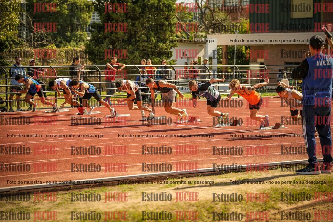 Fotos de los 100 m llanos de varones