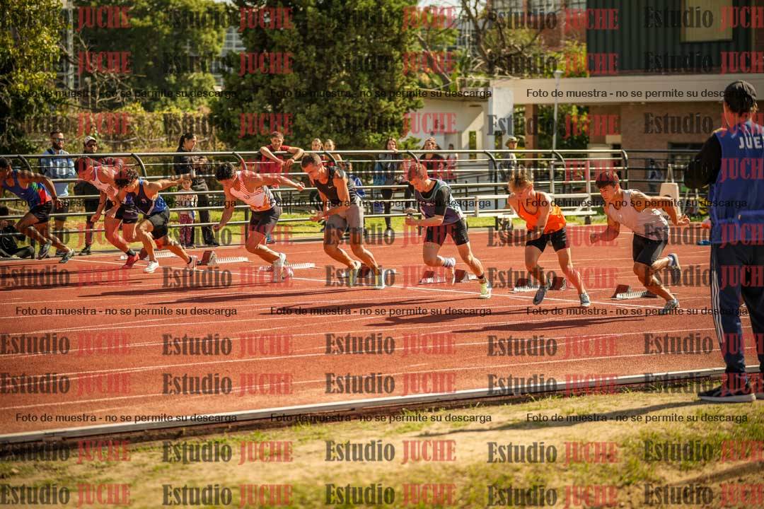 Fotos de los 100 m llanos de varones