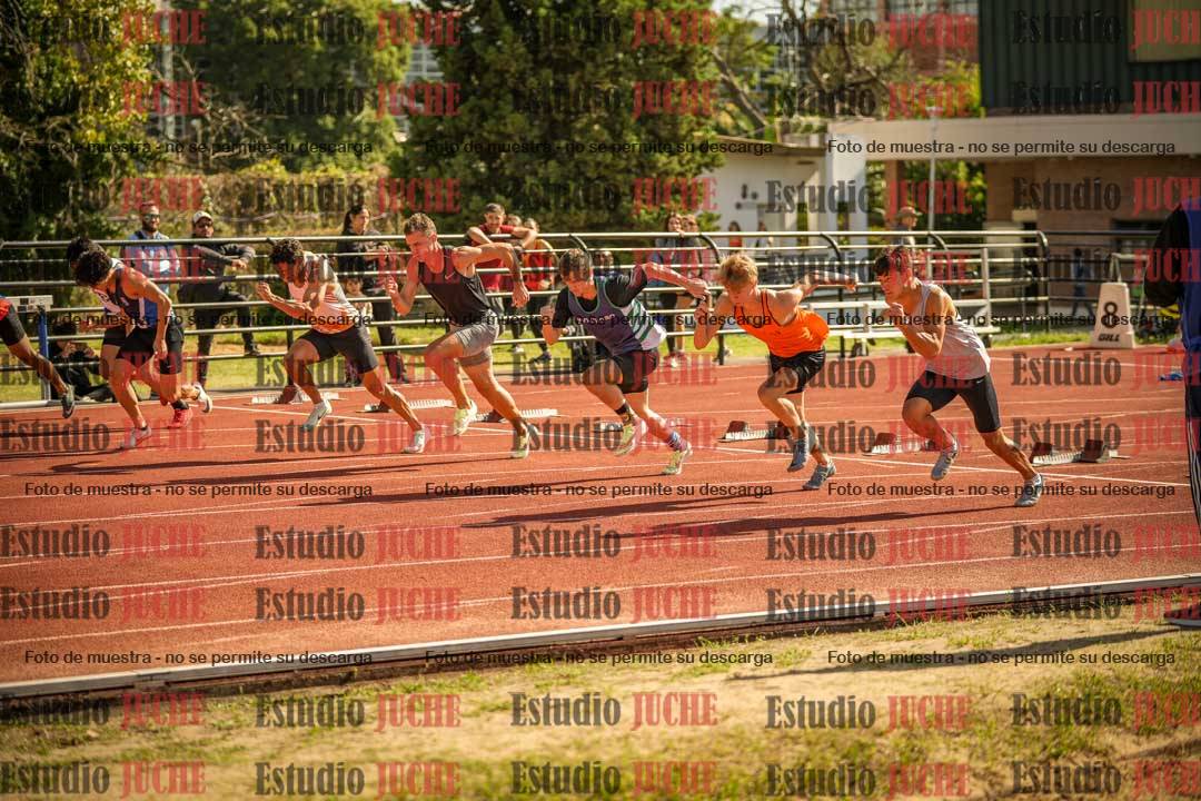 Fotos de los 100 m llanos de varones