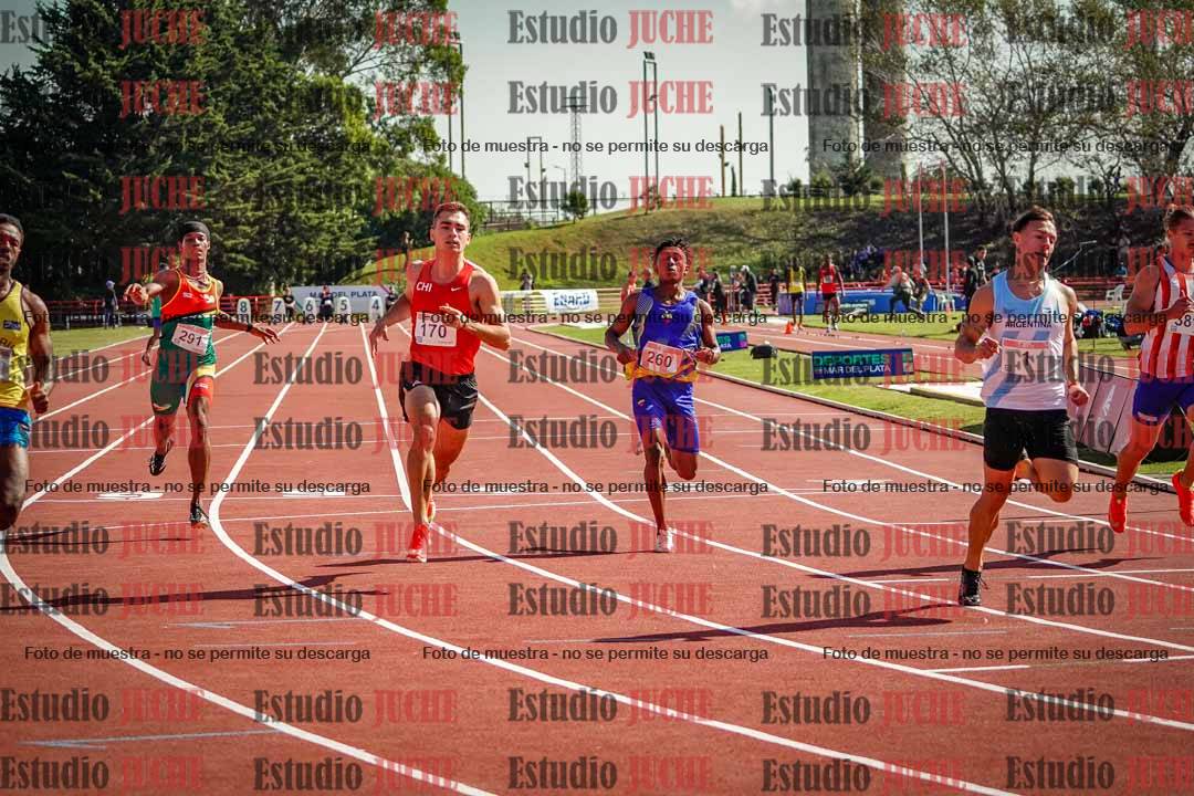 Fotos de los 100 m de varones