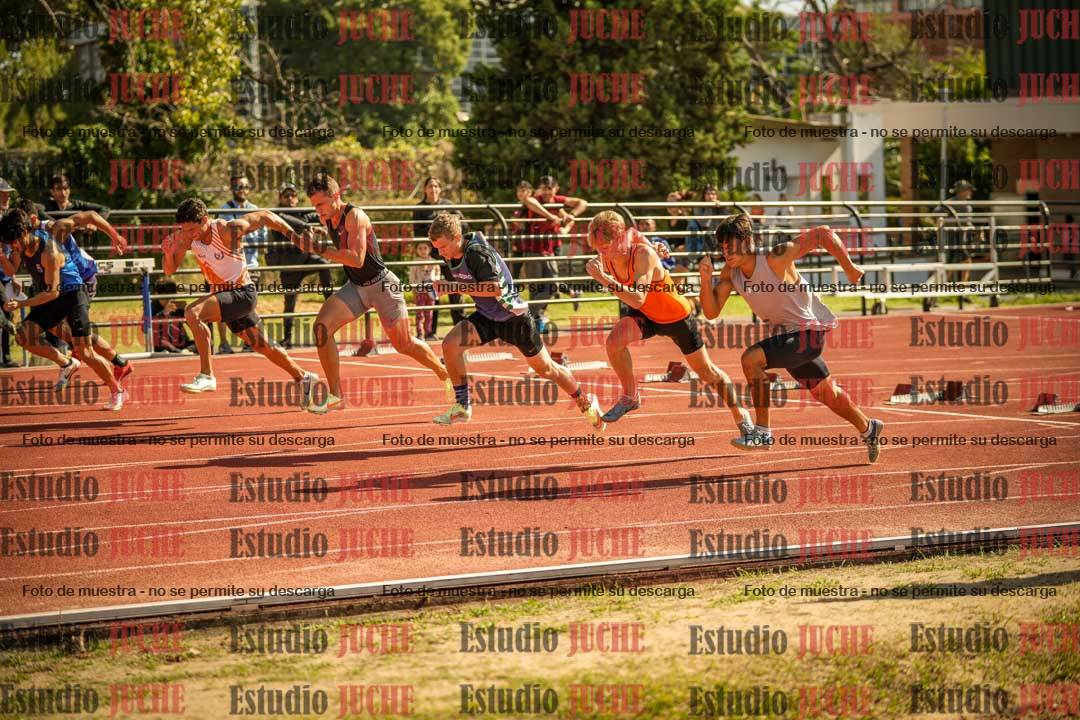 Fotos de los 100 m llanos de varones