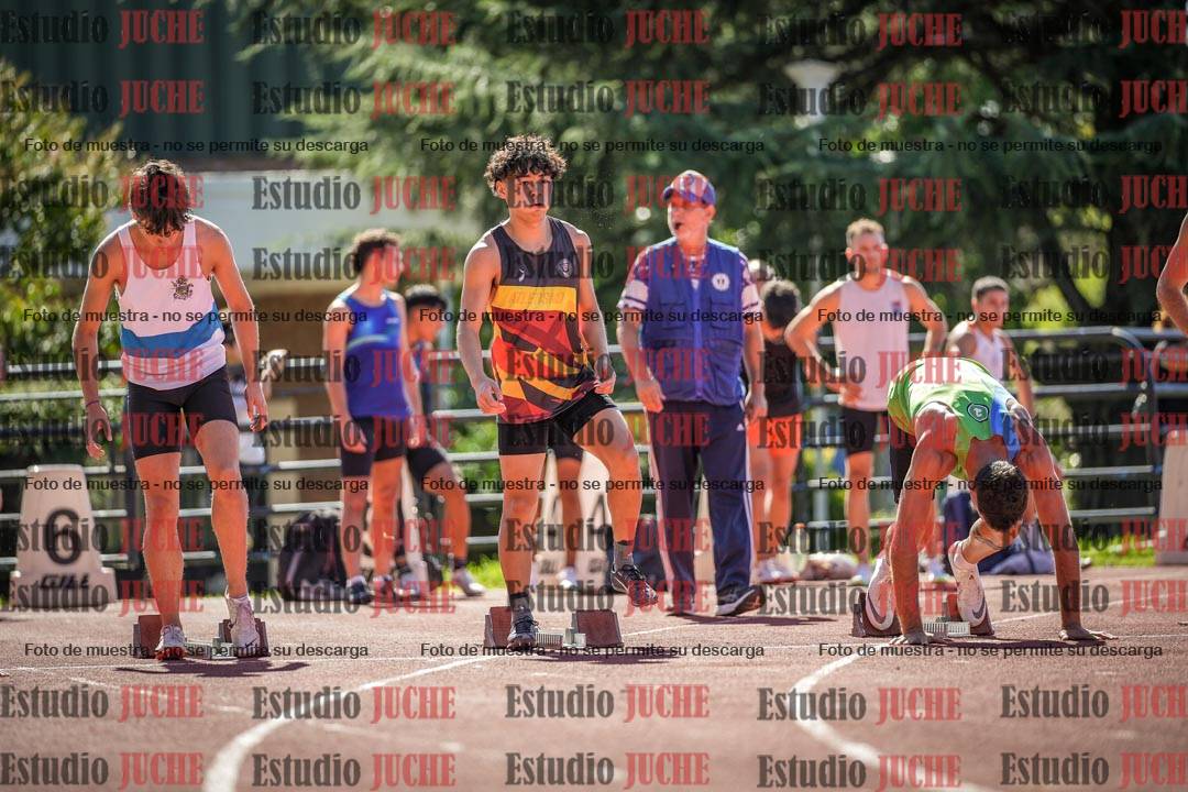 Fotos de los 100 m llanos de varones