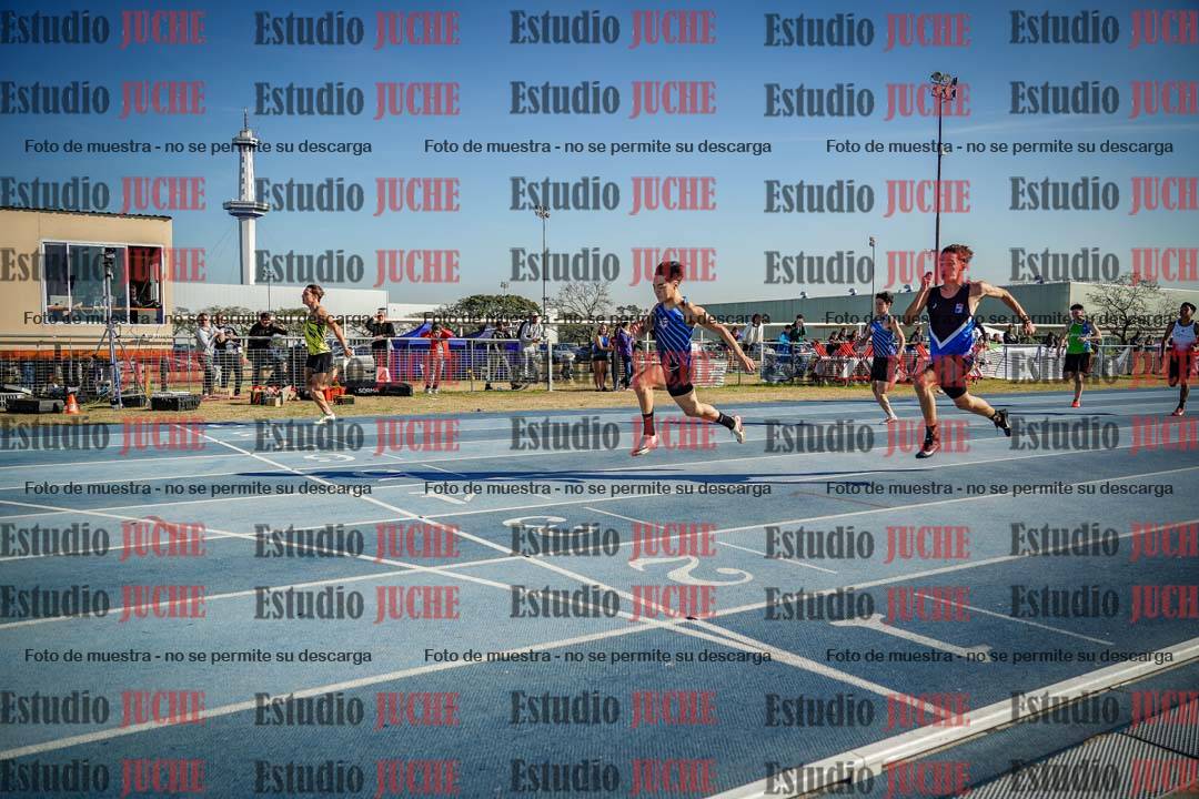 Fotos de los 100 m llanos de varones
