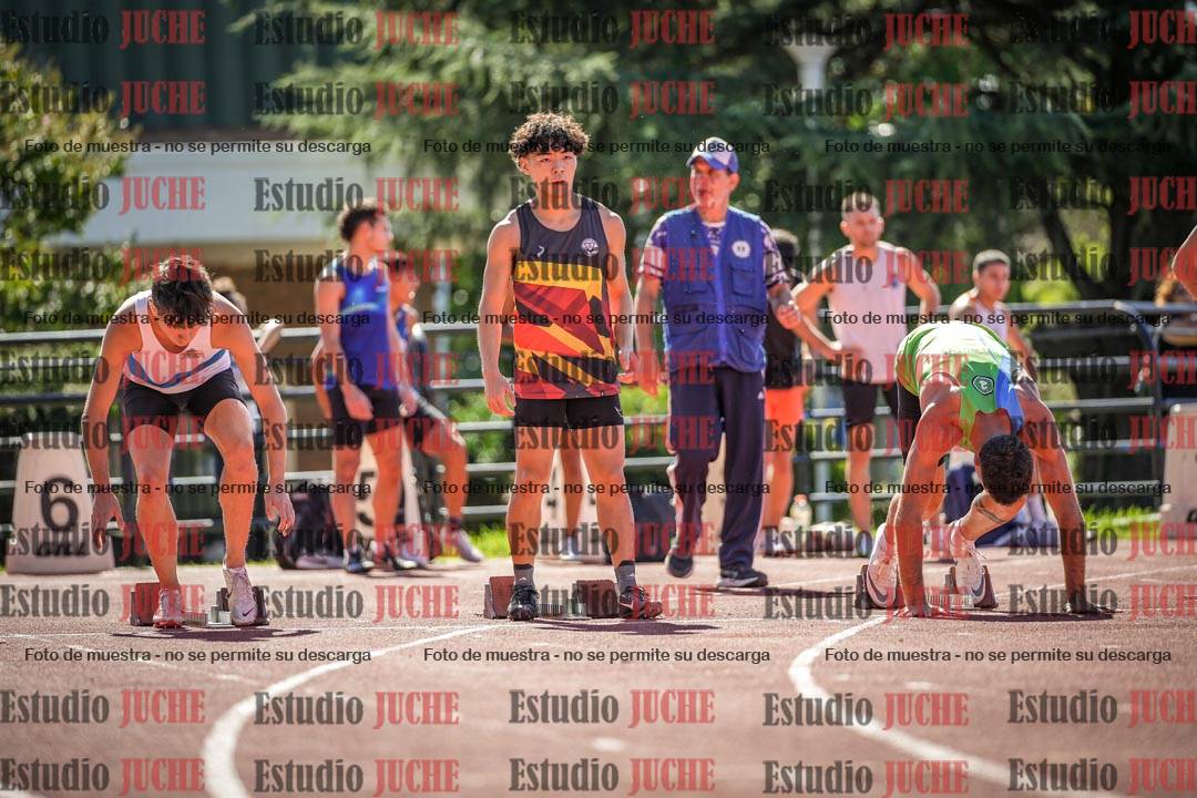 Fotos de los 100 m llanos de varones