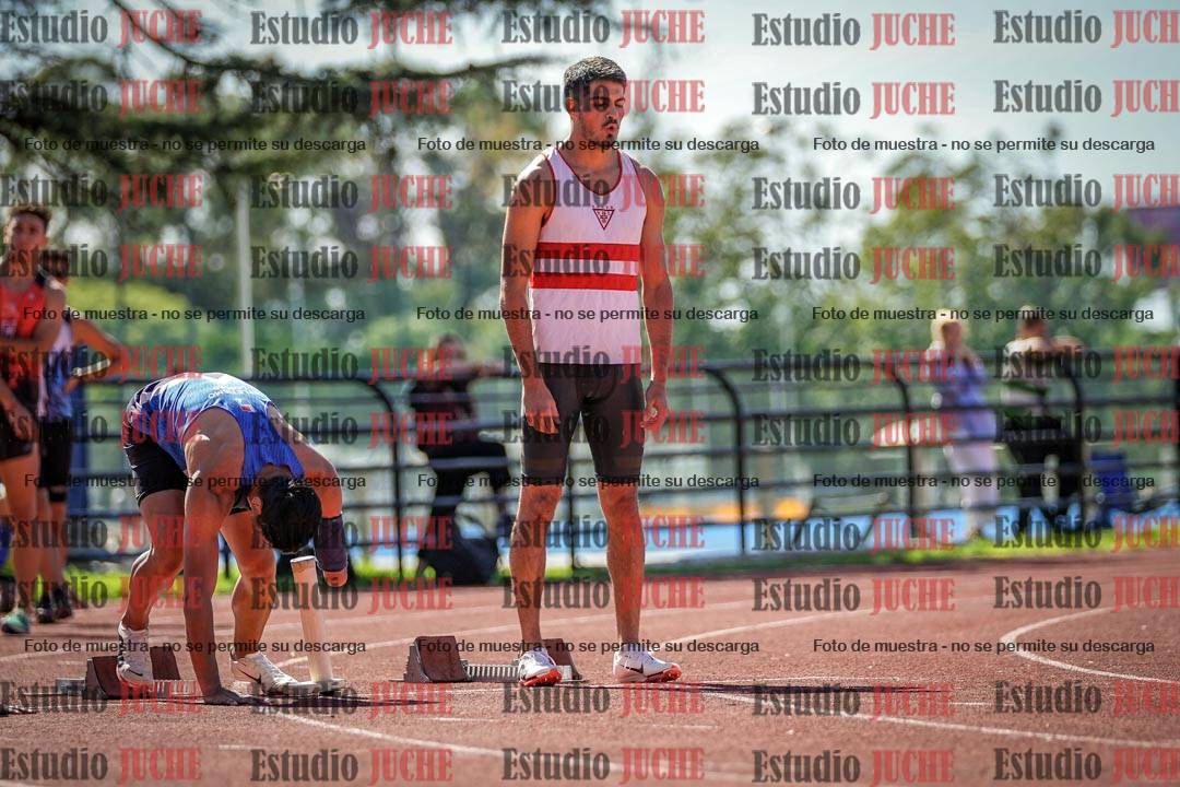 Fotos de los 100 m llanos de varones