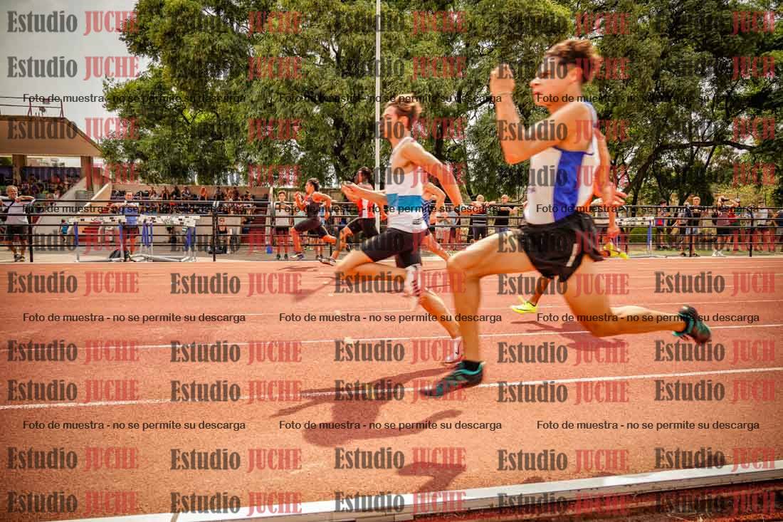 Fotos de los 100 m llanos de varones
