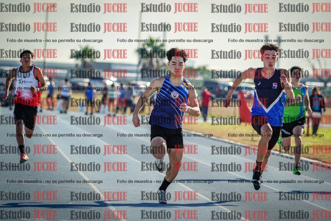 Fotos de los 100 m llanos de varones